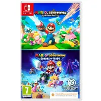 Compilatie Mario + The Lapins Crétins Kingdom Battle + Mario + The Lapins Crétins Sparks of Hope Code in a box Nintendo Switch