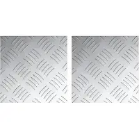 vidaXL Trap Tread Vierkant 2 pcs Zilver 20 x 20 cm Aluminium
