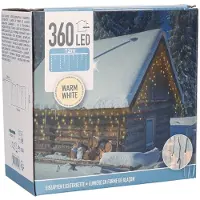 ECD-Germany IJspegelverlichting 360LED Warmwit Warm Wit Warm Wit Kunststof