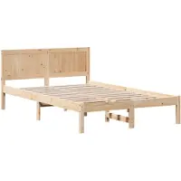 vidaXL Bedframe Bruin 120 x 190 cm Massief grenenhout