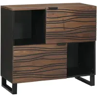 vidaXL Dressoir Bruin 80 x 33 x 75 cm massief mangohout