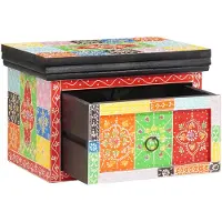 vidaXL Nachtkastje 2 st Multikleur 40 x 30 x 28 cm