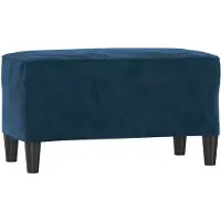 vidaXL Bankje 70x35x41 cm fluweel blauw