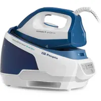 Orbegozo VP 8600, 2400 W, 130 gram stoom per minuut, Ceranium zool, 5 bar, 2 liter, blauw, wit
