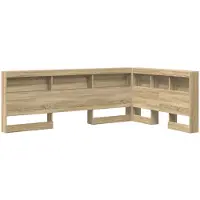 vidaXL Opberghoofdbord Sonoma Eik 120 cm Bewerkt hout