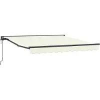 vidaXL Zonnescherm Frame Crèmekleurig 300 x 250 cm