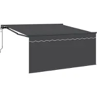 vidaXL Uitschuifbare luifel Antraciet 300 x 250 cm