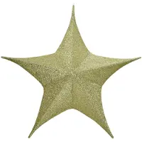 Décoris Kerstster | | Ø 180 cm (5-punts, Binnen, Goud)