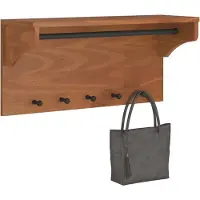 vidaXL Wandkapstok SANDNES 87x30x42 cm massief grenenhout