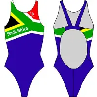 Turbo South Africa Pro Resist Swimsuit Blauw M Vrouw