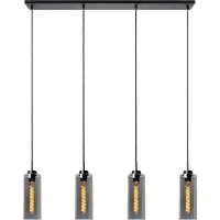 Lucide BRUNO - Hanglamp - 4xE27 - Fumé