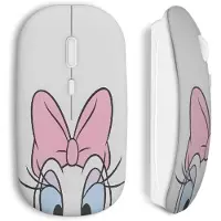 MANIACASE Draadloze Muism - - Daisy Hoofd - USB Wifi - Compatibel met Mac en PC - Wit