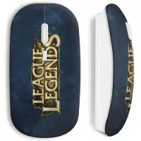 MANIACASE Draadloze muis - League of Legends - USB WiFi - Compatibel met Mac en PC - Blauwe kleur - Draadloze technologie