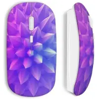 MANIACASE Draadloze muis - - Paarse vorm - Ergonomisch ontwerp - USB wifi-sleutel - Compatibel met Mac en PC