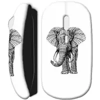 MANIACASE Draadloze muis olifant mandala zwart