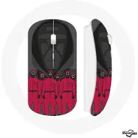 MANIACASE Draadloze Muis - Squid Game - De Front Man en Soldaten - Rood - USB Wifi - Compatibel met Mac en PC