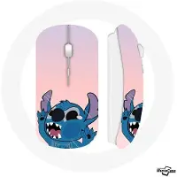 MANIACASE Draadloze Muis - Stitch - Neus in de lucht - Roze - USB wifi - Compatibel met Mac en PC