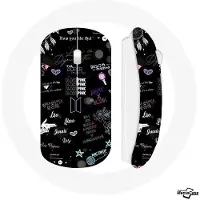 MANIACASE Draadloze Muis - BTS - BLACKPINK - Inclusief WiFi USB-stick - Compatibel met Mac en PC - Zwart