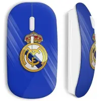 MANIACASE Draadloze Muis - - Real Madrid - USB Wifi - Compatibel met Mac en PC - Blauwe Kleur
