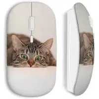 MANIACASE Draadloze Muis - - Schattige kat - Wit - USB - WiFi
