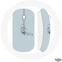 MANIACASE Draadloze muis - Georges St Pierre - GSP - Blauwe kleur - Inclusief wifi USB-stick - Compatibel met Mac en PC