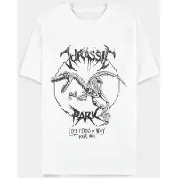 Difuzed Jurassic Park - Life Finds A Way - Tour 1993 Heren T-shirt - S - Wit