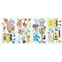 RoomMates muurstickers Spongebob Squarepants vinyl 45 stuks