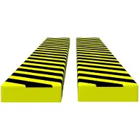 vidaXL Hoekbeschermers 2 st 6x2x101,5 cm PU geel en zwart