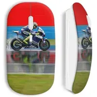MANIACASE Draadloze Muis - Valentino Rossi - Motogp - Rood - USB Wifi - Compatibel met Mac en PC