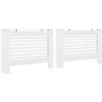 vidaXL Radiatorombouwen 2 st 112x19x81,5 cm MDF wit