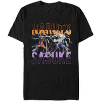 Difuzed Naruto - Naruto & Sasuke Heren T-shirt - 2XL - Zwart