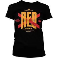 Merchandising STAR WARS 7 - T-Shirt Red Squad GIRL - Black (M)
