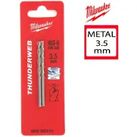 Milwaukee Pack de 2 Forets métal HSS-G THUNDERWEB 3.5 X 70MM 4932352351