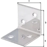 Alberts 851859 versterkingshoek | rvs | 40 x 40 x 40 mm | set van 10