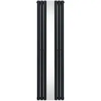 Monster Ovaal verwarmingsradiator met spiegel - 1800mm x 500mm - Anthracietgrijs
