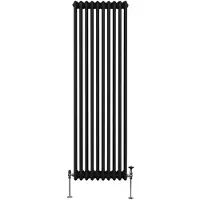 MonsterShop Traditionele 3-kolomsradiator - 1800 x 472 mm - Zwart