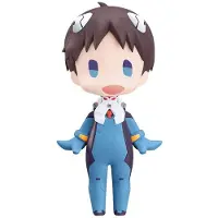 Good Smile Company , heruitgave van de Evangelion-figuur. Hallo Shinji Ikari, 10 cm, blauw. Blauw, one size