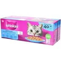 Whiskas Kattenvoer - Senior 7+ - Vis Selectie in gelei - 40x85g