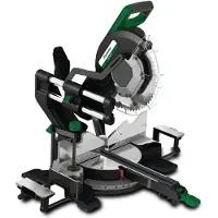 Holzstar Plintenzaag afkortzaag verstekzaag zaagblad 305 mm 2 kW 230V trekfunctie LED projectie incl. cirkelzaagblad KGZ305E I