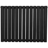 MonsterShop Ovale Kolomradiator - 600mm x 780mm - Zwart