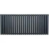 Monster Ovaal vormige radiator - 600mm x 1440mm - Anthracietgrijs