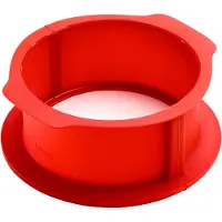 Lékué charlotte springvorm met bord 18 cm Rood