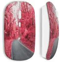 MANIACASE Draadloze muis - Road - Rood - Inclusief WiFi USB-stick - Compatibel met Mac en PC