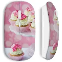 MANIACASE Draadloze Muis - Cupcake - Roze - Cupcake Ontwerp - USB Wifi - Compatibel met Mac en PC