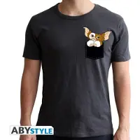 Abystyle Gremlins - Tshirt - Pocket Gizmo - Man Ss Dark Grey - New Fi