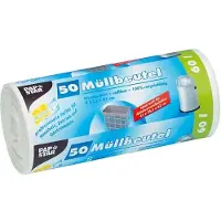Alustar Witte zakken 60 l - 100 st - hdpe - 9 micron - 630x810 mm