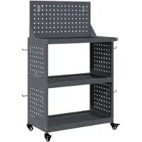 vidaXL Gereedschapswagen Antraciet 65 x 35 x 111 cm Koudgewalst staal