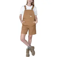 Carhartt - Women's Relaxed Fit Canvas - Short M, bruin