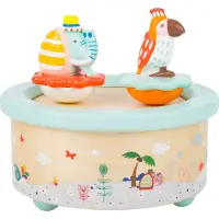 Small Foot Design - Houten Muziekdoos Papegaai en Olifant