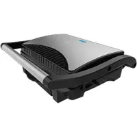 Cecotec Rock'nGrill 1000 Dark, zwart, rechthoekig, 254 x 175 mm, steen, geschikt voor gebruik buitenshuis, 1000 W